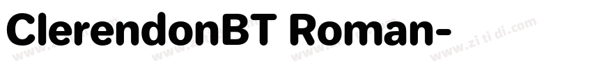 ClerendonBT Roman字体转换